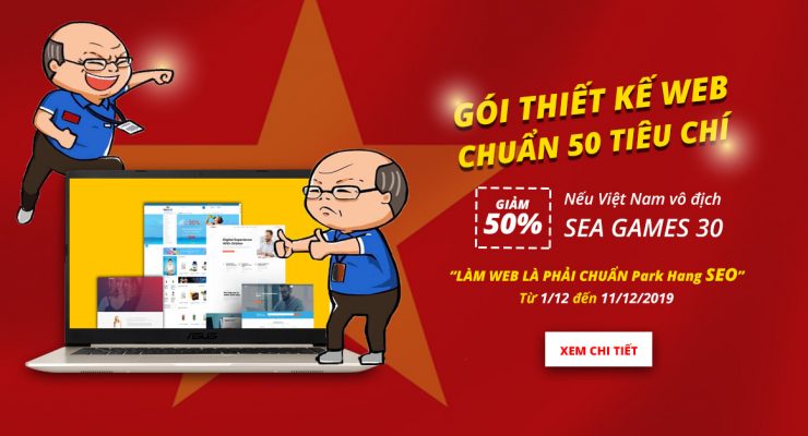ưu đãi thiết kế website sea games 30 thiết kế website chuẩn SEO