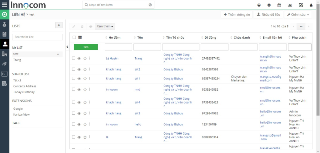 Công ty Công nghệ và Tư vấn Doanh nghiệp INNOCOM