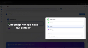 Minh hoạ tính năng hỗ trợ gửi tin nhắn hàng loạt qua Zalo