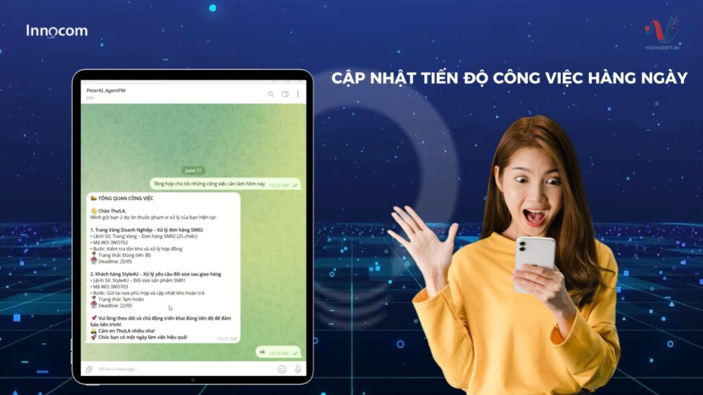 Demo tính năng Sales Admin với Chatbot AI