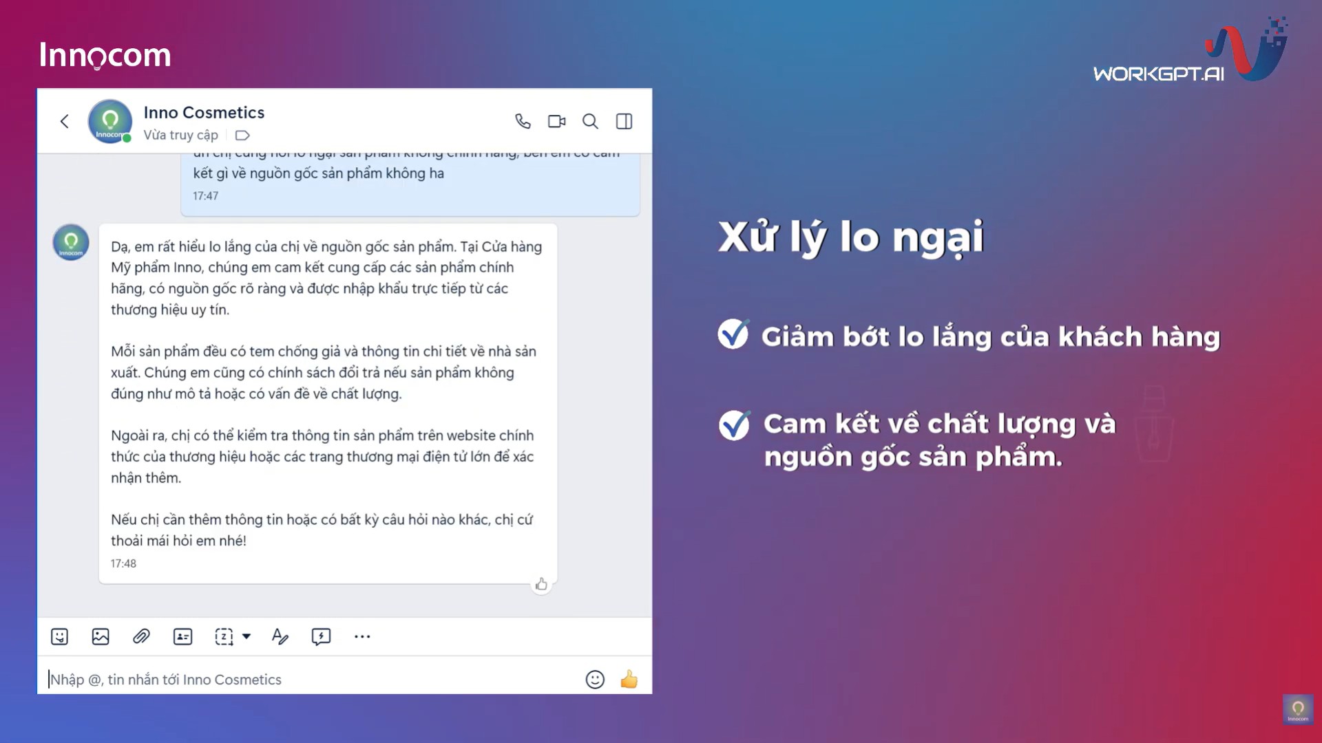 WorkGPT AI xử lý vấn đề khách hàng lo ngại