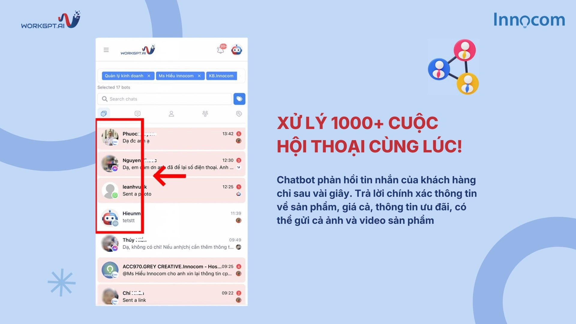 Chatbot AI xử lý hàng ngàn cuộc hội thoại cùng lúc
