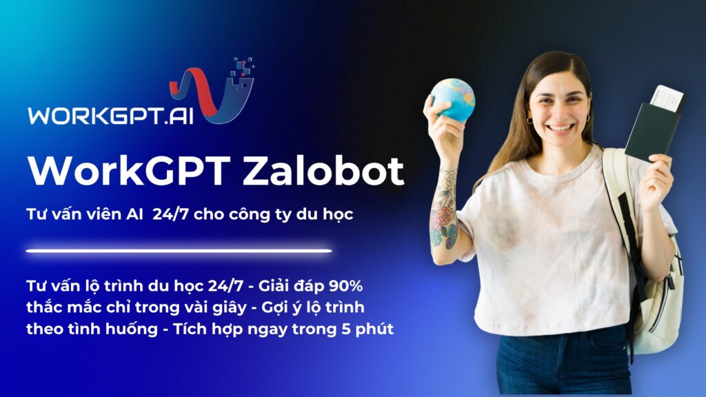 Ứng dụng Chatbot AI chăm sóc khách hàng cho công ty du học