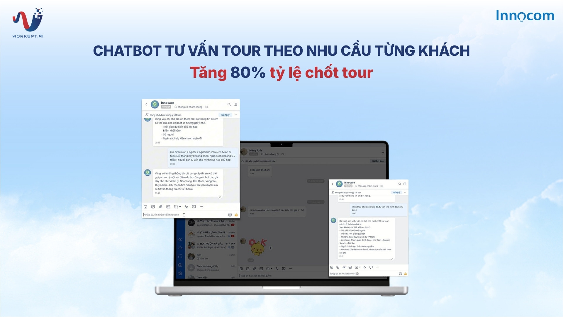 Chatbot AI tư vấn tour theo nhu cầu từng khách