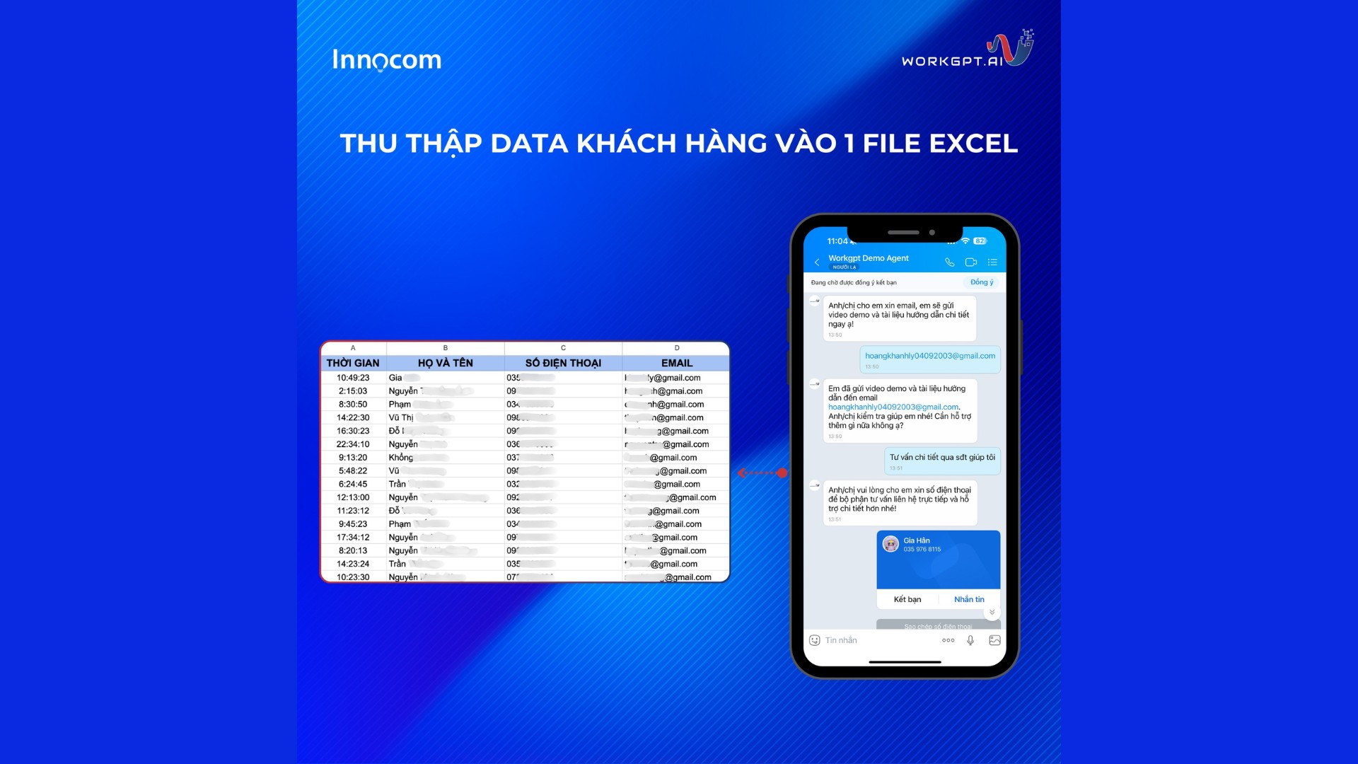 Chatbot AI thu thập data khách hàng