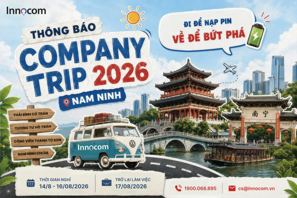Thông báo lịch nghỉ company trip 2026